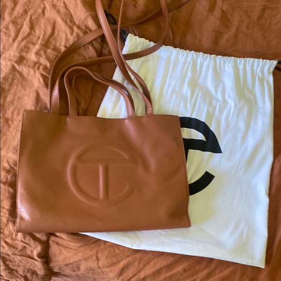 Telfar Handbags - Telfar Brown Vegan Leather Tote Bag